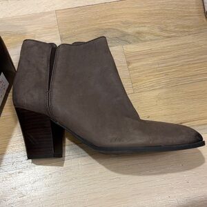 Franco Sarto Dark Brown Ankle Booties